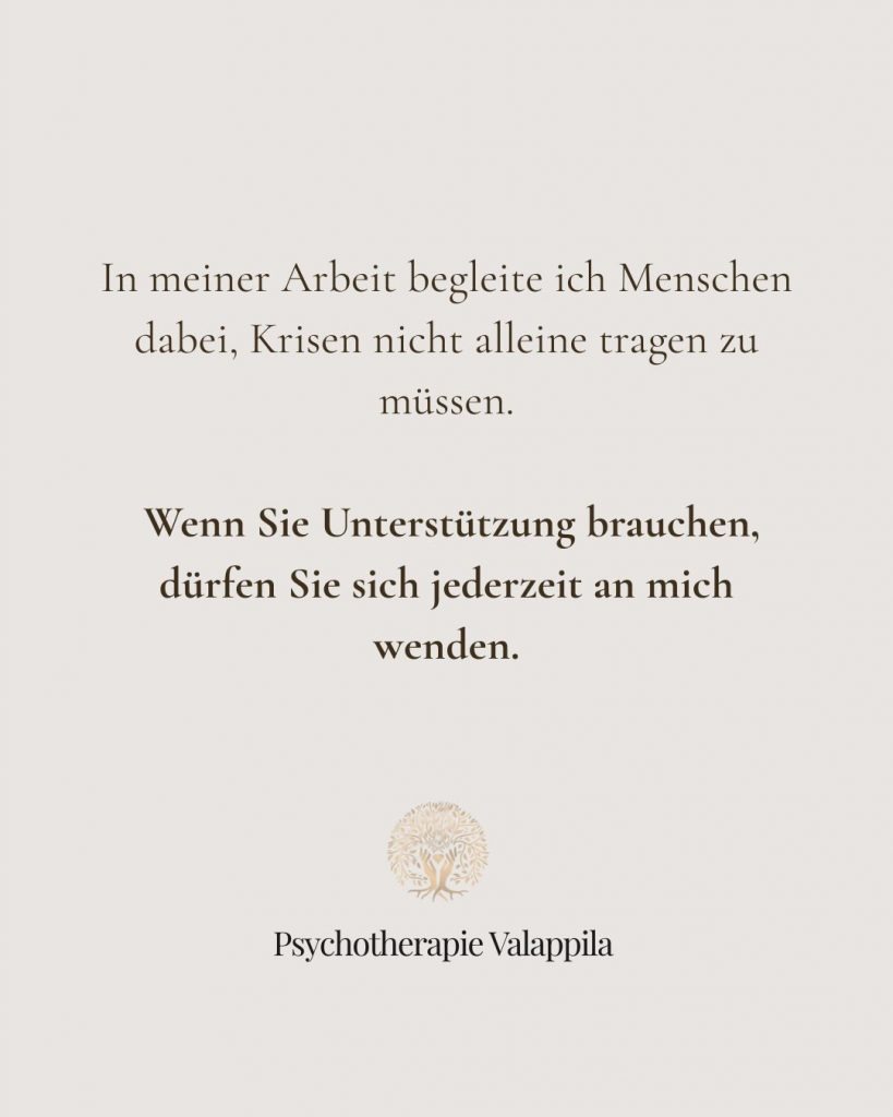 Psychotherapie Valappila in Tulln -Krise – Verständnis, Verlauf und Unterstützung​